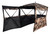 GARAGE / 1 FULL WALL OPENS FOR ENTRY / 48" W X 72" L FOOTPRINT / 64.5" W X 88" L SHOOTING WIDTH / 67" TALL / 19.62 LBS / VEIL CERVIDAE CAMO