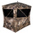 GARAGE / 1 FULL WALL OPENS FOR ENTRY / 48" W X 72" L FOOTPRINT / 64.5" W X 88" L SHOOTING WIDTH / 67" TALL / 19.62 LBS / VEIL CERVIDAE CAMO