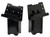 HME 4x4 Steel Blind Post Brackets, Black Powder Coating, 4 Pack