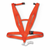 Deluxe Deer Drag body harness in safety orange