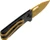 SOG Ultra XR 2.8" Plain Edge Knife - Carbon Fiber/Gold