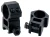 UTG Scope Rings, 1", High, Picatinny/Weaver, Matte Black