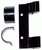 Weaver Detachable Side Mount Bracket with High Rings, 1", Black