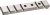 Weaver Top Mount Pistol Base One-Piece, S&W X-Frame, Silver
