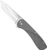 Outdoor Edge Razor VX1 3" Spring Assisted Folding Knife - Cool Gray Aluminum