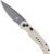 Cobratec Diablo 3" D2 Side Button Automatic Knife - FDE with Stonewash Black Blade