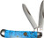 ABKT Roper Series Stone Peanut 2-Blade Knife - Turquoise