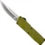 Cobratec Lightweight 3.25" D2 Drop Point Dual Action OTF Knife - OD Green