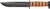 Ka-Bar Dog's Head Utility 7" Fixed Blade Knife with Leather Sheath