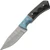SZCO Rite Edge 3" Skinner Knife with Leather Sheath - Turquoise Micarta