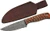 SZCO Rite Edge 4" Damascus Hunter Knife with Sheath - Red Twisted Wood