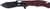 Cobratec Nighthawk 3.62" D2 Folding Knife - Red G10, Black Blade