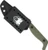 Cobratec Kingpin 4" D2 Fixed Blade Knife with Sheath - OD Green