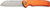 CIVIVI Chevalier II 3.4" Button Lock Knife - Orange Aluminum / Satin
