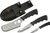 SZCO Rite Edge 3-Piece Skinning Set with Sheath - Black Rubber Handle