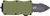 Schrade Uproar Mini 1.9" Dagger Point Double Action OTF Knife - OD Green
