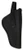 Bulldog Pit Bull OWB Holster with Thumb Break, Revolvers 5-6.5" Barrel, Right Hand, Nylon, Black