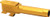True Precision Barrel for Glock 43, 9mm, Non-Threaded, Gold TiN