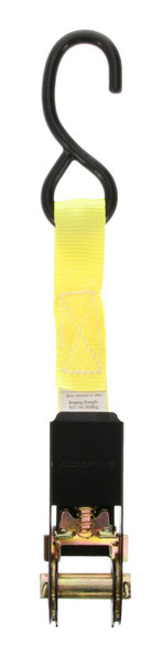 1" X 10' STANDARD DUTY RATCHET STRAPS / HI VIS / 4 PACK