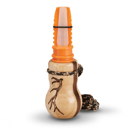 Boss Cow Call with walnut-and-maple barrel