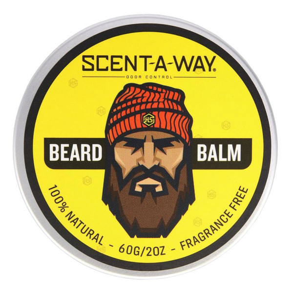 Scent-A-Way Beard Balm canister, clean product shot
