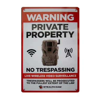 Stealth Cam Live Wireless Video Surveillance Sign