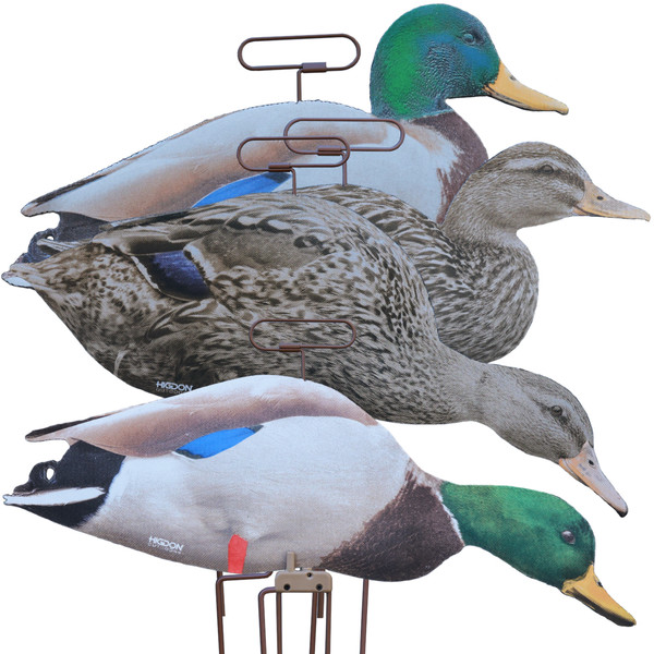 Higdon FLATS Mallard Duck Motion Silhouette - Flocked - 12 Pack