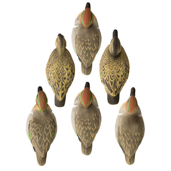 Higdon Standard Green Wing Teal Decoys - 6 Pack