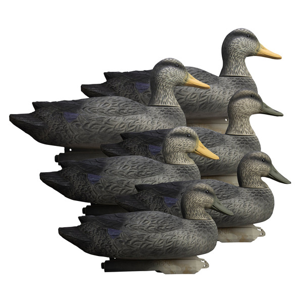 Higdon Battleship Black Duck Decoys - 6 Pack