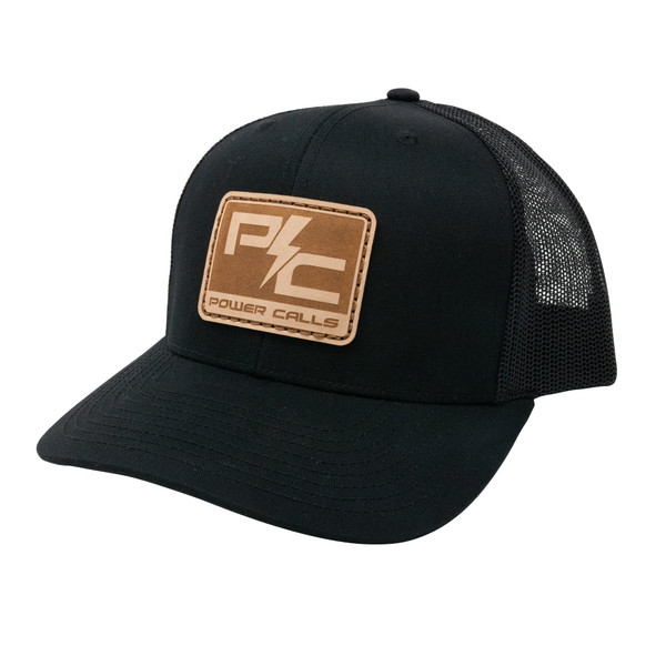 Power Calls Leather Patch Hat - Black
