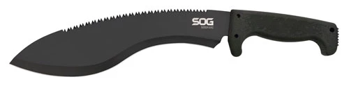 SOG SOGfari Kukri 12" Machete with Sheath - Black