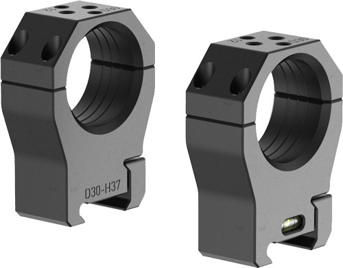 Audere PSR Gen III Scope Rings with Level, 30mm, High, Black