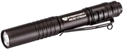 Streamlight MicroStream 45 Lumen AAA Flashlight with Pocket Clip - Black