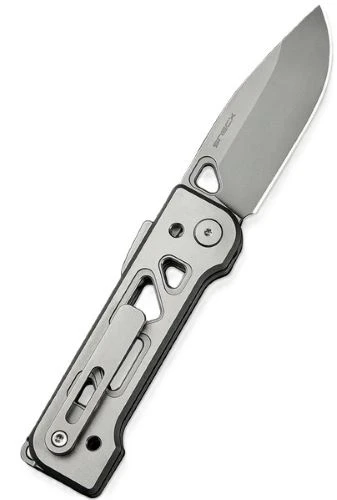 WE Knife Tyro 2.91" Titanium Superlock Knife - Gray Stonewash