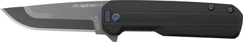 Outdoor Edge Razor VX8 2.5" Folding Knife - Black G10 with Blue Hardware