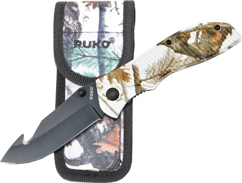 Ruko 3.5" Gut Hook Folding Knife - Tundra Handle