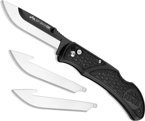 Outdoor Edge Onyx 3" EDC Folding Knife - Stainless