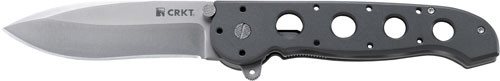 CRKT M21-04G 3.875" Deep Bellied Spear Point Folding Knife with AutoLAWKS - Black / G10
