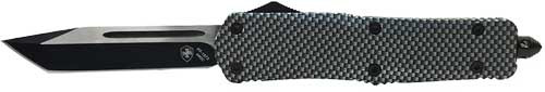 Templar Knife Large 3.5" Tanto OTF Knife - Carbon Fiber, Black Blade