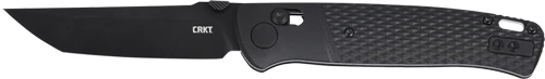 CRKT Counterpart 3.38" Plain Edge Crossbar Lock Knife - Blackout