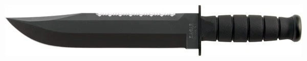 Ka-Bar Big Brother 9.375" Clip Point Fixed Blade Knife with Leather Sheath