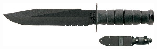Ka-Bar Fighter Knife 8" Serrated with Sheath
