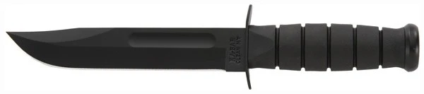 Ka-Bar Fighting/Utility Knife 7" with Plastic Sheath - Black