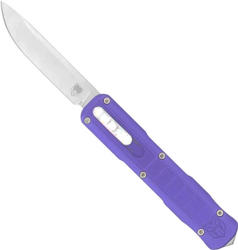 Cobratec Small Raptor 2.5" Drop Point OTF Knife - Purple