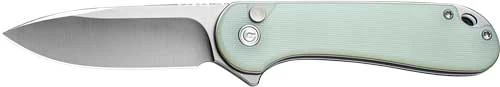 CIVIVI Elementum II 2.96" Button Lock Knife - Natural G10 / Satin