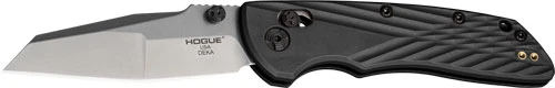Hogue Deka 3.25" Able Lock Modified Wharncliffe Folding Knife - Black Polymer (Hogue 24369)