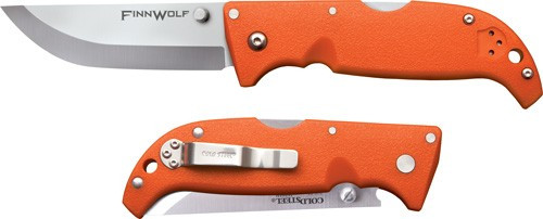 Cold Steel Finn Wolf 3.5" Clip Folder Knife with Tri-Ad Lock - Blaze Orange