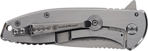 Smith & Wesson Executive Platinum 3" Drop Point Knife with Pocket Clip - Stainless/Stainless