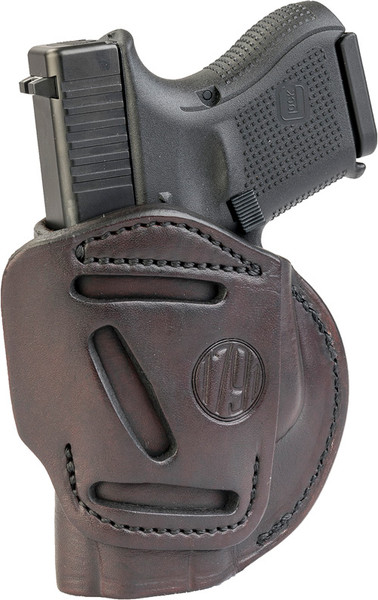 1791 Gunleather 4-Way IWB/OWB Holster, Size 3, Glock 26 & Similar, Right Hand, Signature Brown