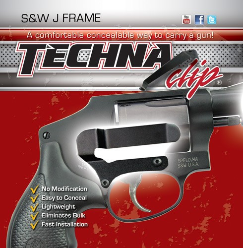 Techna Clip Handgun Retention Clip, S&W J-Frame, Right Side